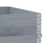 Casa si Gradina - Mobilier - Feronerie si accesorii mobila - Rame pentru paleti 3 buc. gri 100x100 cm lemn masiv de pin - Infinity.ro