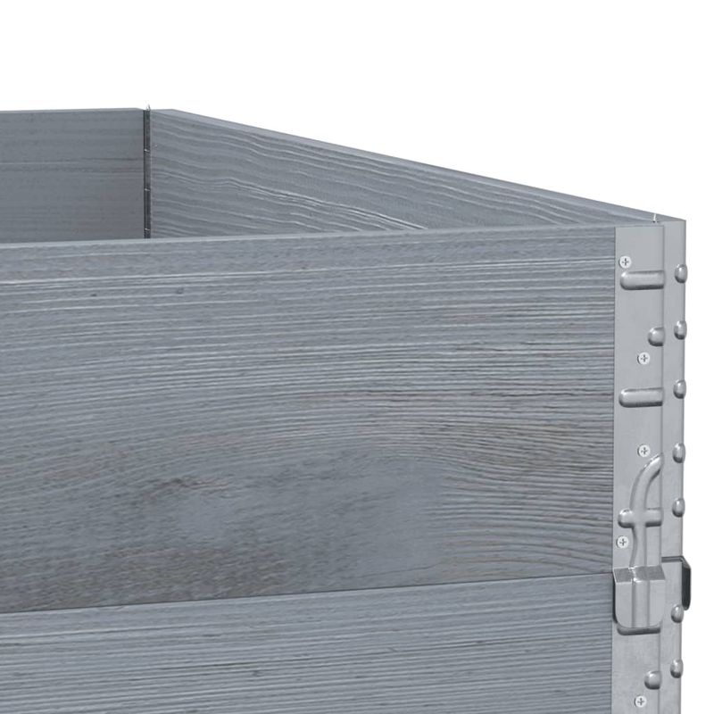 Casa si Gradina - Mobilier - Feronerie si accesorii mobila - Rame pentru paleti 3 buc. gri 100x100 cm lemn masiv de pin - Infinity.ro