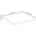 Casa si Gradina - Mobilier - Feronerie si accesorii mobila - Blat de masa contur organic 40x40x3,8 cm lemn masiv mango brut - Infinity.ro