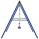 Jucarii, Copii si Bebe - Jucarii si jocuri - Jucarii de exterior - Spatii de joaca si accesorii - Set leagan de exterior, cu leagan și leagan cu disc, albastru - Infinity.ro