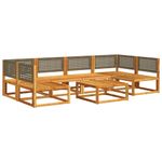 Casa si Gradina - Gradina si terasa - Mobilier exterior - Seturi mobila gradina - Set canapele gradina cu perne, 7 piese, lemn masiv acacia - Infinity.ro