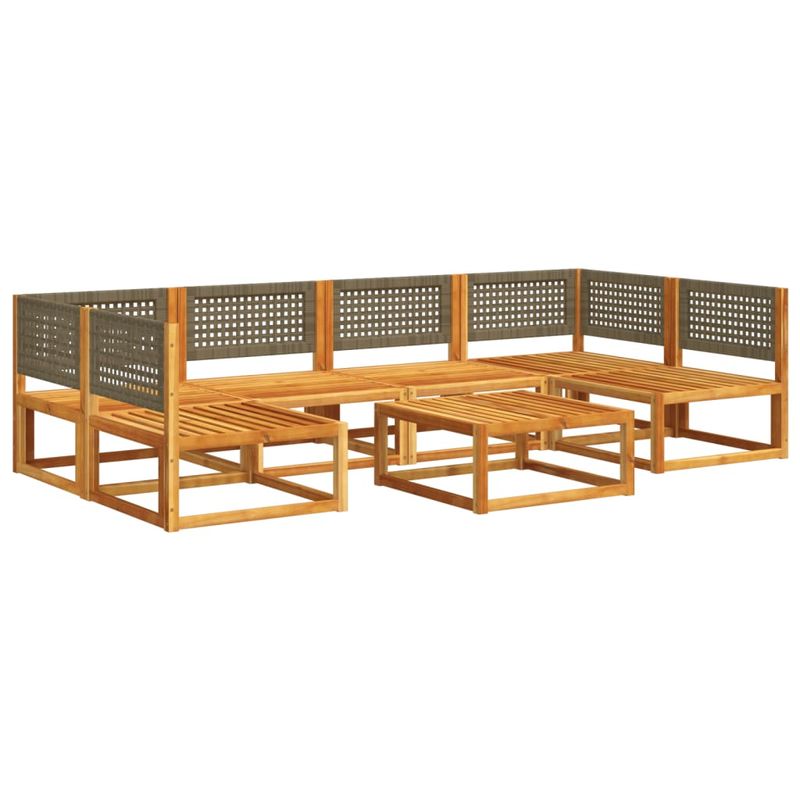 Casa si Gradina - Gradina si terasa - Mobilier exterior - Seturi mobila gradina - Set canapele gradina cu perne, 7 piese, lemn masiv acacia - Infinity.ro