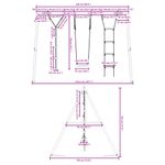Jucarii, Copii si Bebe - Jucarii si jocuri - Jucarii de exterior - Spatii de joaca si accesorii - Set leagan de exterior, cu leagan, scara și leagan cu disc, roșu - Infinity.ro