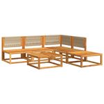 Casa si Gradina - Gradina si terasa - Mobilier exterior - Canapele si fotolii gradina - Set de canapele gradina cu perne, 6 piese, lemn masiv acacia - Infinity.ro