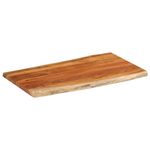Casa si Gradina - Mobilier - Feronerie si accesorii mobila - Blat masa, 100x60x3,8cm, dreptunghiular lemn acacia margine vie - Infinity.ro