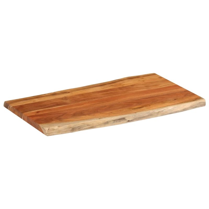 Casa si Gradina - Mobilier - Feronerie si accesorii mobila - Blat masa, 100x60x3,8cm, dreptunghiular lemn acacia margine vie - Infinity.ro