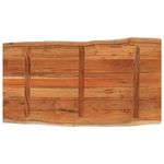 Casa si Gradina - Mobilier - Feronerie si accesorii mobila - Blat masa, 100x60x3,8cm, dreptunghiular lemn acacia margine vie - Infinity.ro
