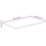 Casa si Gradina - Mobilier - Feronerie si accesorii mobila - Blat masa, 100x60x3,8cm, dreptunghiular lemn acacia margine vie - Infinity.ro