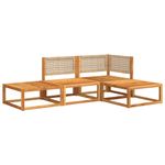 Casa si Gradina - Gradina si terasa - Mobilier exterior - Seturi mobila gradina - Set canapele de gradina cu perne, 4 piese, lemn masiv de acacia - Infinity.ro