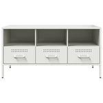 Casa si Gradina - Mobilier - Comode si corpuri - Comode - Dulap TV, alb, 100,5x39x50,5 cm, otel laminat la rece - Infinity.ro