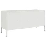 Casa si Gradina - Mobilier - Comode si corpuri - Comode - Dulap TV, alb, 100,5x39x50,5 cm, otel laminat la rece - Infinity.ro
