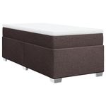 Casa si Gradina - Mobilier - Paturi si accesorii - Paturi - Pat box spring cu saltea, maro inchis, 80x200 cm, textil - Infinity.ro