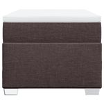 Casa si Gradina - Mobilier - Paturi si accesorii - Paturi - Pat box spring cu saltea, maro inchis, 80x200 cm, textil - Infinity.ro