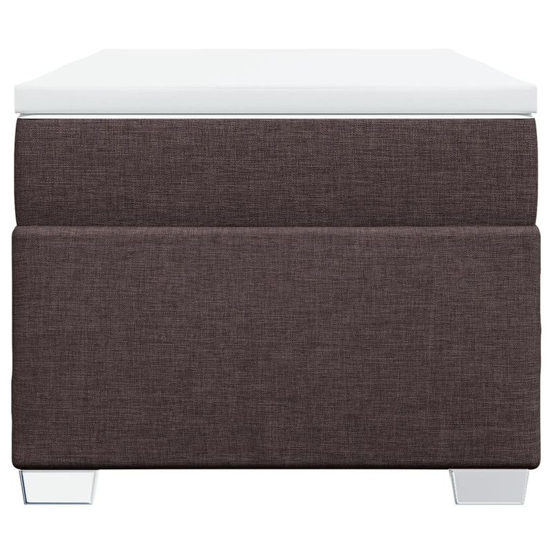 Casa si Gradina - Mobilier - Paturi si accesorii - Paturi - Pat box spring cu saltea, maro inchis, 80x200 cm, textil - Infinity.ro