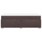 Casa si Gradina - Mobilier - Paturi si accesorii - Paturi - Pat box spring cu saltea, maro inchis, 80x200 cm, textil - Infinity.ro