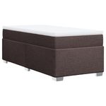 Casa si Gradina - Mobilier - Paturi si accesorii - Paturi - Pat box spring cu saltea, maro inchis, 80x200 cm, textil - Infinity.ro