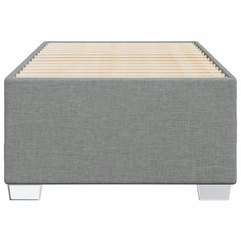 Casa si Gradina - Mobilier - Paturi si accesorii - Paturi - Cadru de pat, gri deschis, 90x200 cm, material textil - Infinity.ro