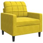Casa si Gradina - Mobilier - Seturi de mobilier - Seturi living - Set de canapele cu perne, 3 piese, galben, catifea - Infinity.ro