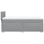 Casa si Gradina - Mobilier - Paturi si accesorii - Paturi - Pat continental cu saltea, gri deschis, 80x200 cm, textil - Infinity.ro