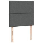 Casa si Gradina - Mobilier - Paturi si accesorii - Paturi - Pat box spring cu saltea, gri inchis, 80x200 cm, textil - Infinity.ro