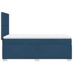 Casa si Gradina - Mobilier - Paturi si accesorii - Paturi - Pat box spring cu saltea, albastru, 90x190 cm, textil - Infinity.ro