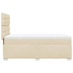 Casa si Gradina - Mobilier - Paturi si accesorii - Paturi - Pat box spring cu saltea, crem, 100x200 cm, textil - Infinity.ro