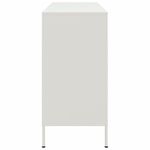 Casa si Gradina - Mobilier - Comode si corpuri - Comode - Dulap, alb, 100,5x39x79 cm, otel laminat la rece - Infinity.ro