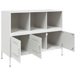 Casa si Gradina - Mobilier - Comode si corpuri - Comode - Dulap, alb, 100,5x39x79 cm, otel laminat la rece - Infinity.ro