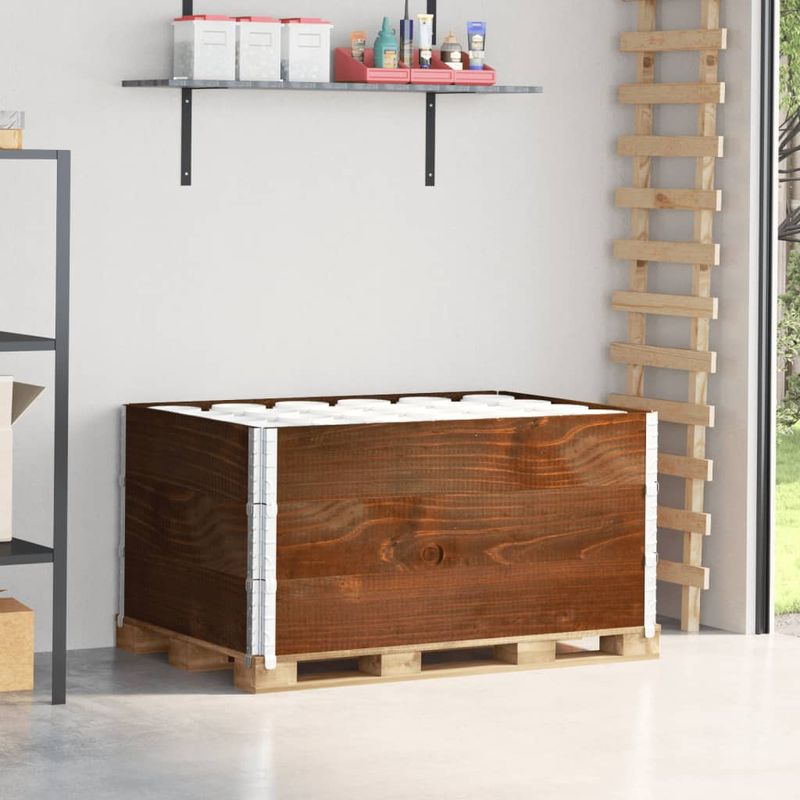 Casa si Gradina - Mobilier - Feronerie si accesorii mobila - Rame pentru paleti 3 buc. maro 120x80 cm lemn masiv de pin - Infinity.ro