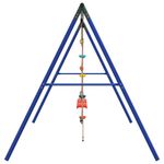 Jucarii, Copii si Bebe - Jucarii si jocuri - Jucarii de exterior - Spatii de joaca si accesorii - Set leagan de exterior, cu leagane, scara și leagan cu disc, roșu - Infinity.ro