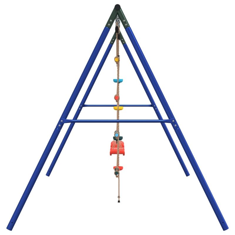 Jucarii, Copii si Bebe - Jucarii si jocuri - Jucarii de exterior - Spatii de joaca si accesorii - Set leagan de exterior, cu leagane, scara și leagan cu disc, roșu - Infinity.ro