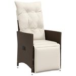Casa si Gradina - Gradina si terasa - Mobilier exterior - Seturi mobila gradina - Set bistro de gradina cu perne, 11 piese, maro, poliratan - Infinity.ro