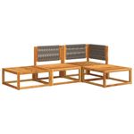 Casa si Gradina - Gradina si terasa - Mobilier exterior - Canapele si fotolii gradina - Set canapele de gradina cu perne, 4 piese, lemn masiv de acacia - Infinity.ro