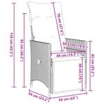 Casa si Gradina - Gradina si terasa - Mobilier exterior - Seturi mobila gradina - Set bistro de gradina cu perne, 11 piese, maro, poliratan - Infinity.ro