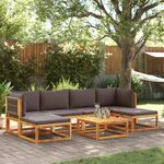 Casa si Gradina - Gradina si terasa - Mobilier exterior - Canapele si fotolii gradina - Set canapele gradina cu perne, 7 piese, lemn masiv acacia - Infinity.ro
