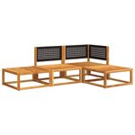 Casa si Gradina - Gradina si terasa - Mobilier exterior - Seturi mobila gradina - Set canapele de gradina cu perne, 4 piese, lemn masiv de acacia - Infinity.ro