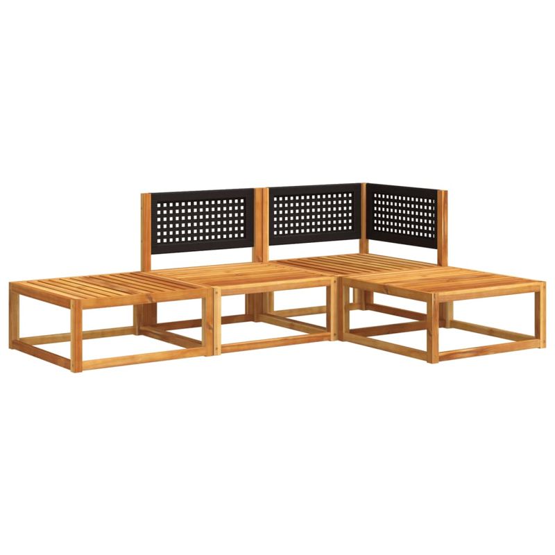 Casa si Gradina - Gradina si terasa - Mobilier exterior - Seturi mobila gradina - Set canapele de gradina cu perne, 4 piese, lemn masiv de acacia - Infinity.ro