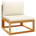 Casa si Gradina - Gradina si terasa - Mobilier exterior - Seturi mobila gradina - Set canapele de gradina cu perne, 4 piese, lemn masiv de acacia - Infinity.ro