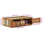 Casa si Gradina - Mobilier - Mese si birouri - Masute de cafea - Masuta de cafea, 89x55x29 cm, lemn masiv reciclat - Infinity.ro