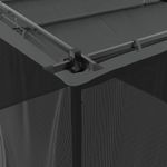 Casa si Gradina - Gradina si terasa - Umbrele si pavilioane - Pavilioane - Foisor cu pereti din plasa, antracit, 3x3 m, otel - Infinity.ro