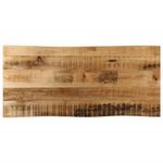Casa si Gradina - Mobilier - Feronerie si accesorii mobila - Blat de masa contur organic 100x40x3,8 cm lemn masiv mango brut - Infinity.ro