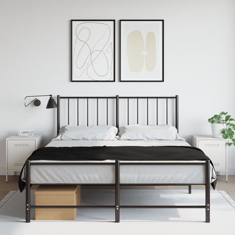 Casa si Gradina - Mobilier - Comode si corpuri - Noptiere - Noptiera, alb, 2 buc., 36x39x50,5 cm, otel - Infinity.ro