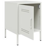 Casa si Gradina - Mobilier - Comode si corpuri - Noptiere - Noptiera, alb, 2 buc., 36x39x50,5 cm, otel - Infinity.ro
