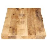 Casa si Gradina - Mobilier - Feronerie si accesorii mobila - Blat de masa contur organic 100x40x3,8 cm lemn masiv mango brut - Infinity.ro