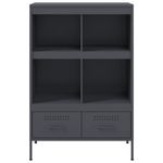 Casa si Gradina - Mobilier - Comode si corpuri - Corpuri bucatarie - Dulap inalt, antracit, 68x39x101,5 cm, otel laminat la rece - Infinity.ro