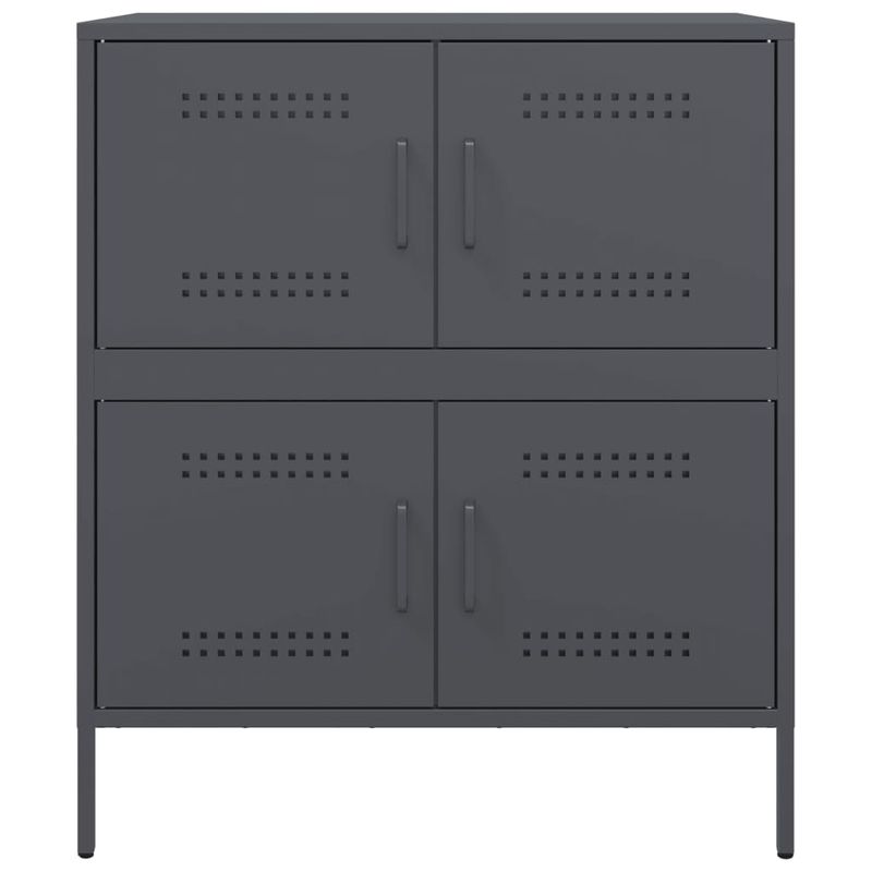 Casa si Gradina - Mobilier - Comode si corpuri - Comode - Dulap, antracit, 68x39x79 cm, otel - Infinity.ro