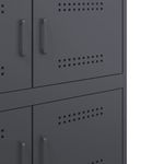 Casa si Gradina - Mobilier - Comode si corpuri - Comode - Dulap, antracit, 68x39x79 cm, otel - Infinity.ro