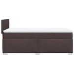 Casa si Gradina - Mobilier - Paturi si accesorii - Paturi - Pat box spring cu saltea, maro inchis, 90x200 cm, textil - Infinity.ro