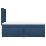 Casa si Gradina - Mobilier - Paturi si accesorii - Paturi - Pat box spring cu saltea, albastru, 90x190 cm, textil - Infinity.ro
