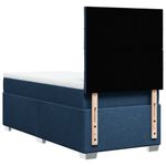 Casa si Gradina - Mobilier - Paturi si accesorii - Paturi - Pat box spring cu saltea, albastru, 90x190 cm, textil - Infinity.ro